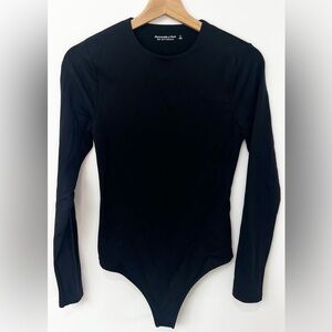 Abercrombie & Fitch Soft Black long sleeve bodysuit size small